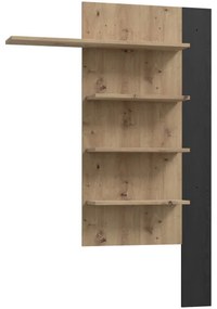 Fali polc INAR tölgy/fekete