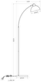 GLOBO 24703SR - Állólámpa ANITA 1xE27/40W/230V