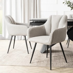 Szürke Bouclé Étkezőszék. NAWARA