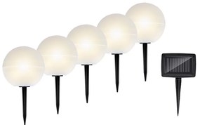 Grundig - KÉSZLET 5x LED RGBW Napelemes lámpa LED/3,2V IP44