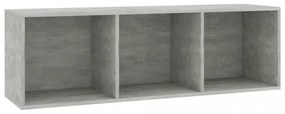 betonszürke szerelt fa könyv-/TV-szekrény 36 x 30 x 114 cm
