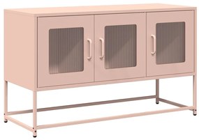 rózsaszín hidegen hengerelt acél TV-szekrény 100,5x39x60,5 cm