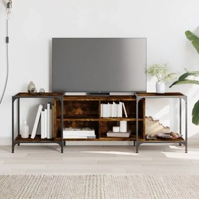 füstös tölgy színű szerelt fa TV-szekrény 153 x 37 x 50 cm