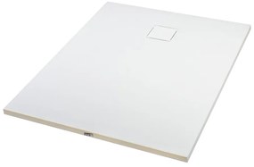 Cagliari White 80x120x2,6 cm szögletes, SMC zuhanytálca szifonnal