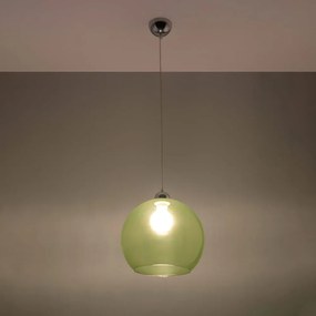 Zöld függőlámpa üveg búrával ø 30 cm Bilbao – Nice Lamps