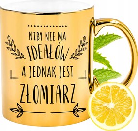 Prémium Arany Csillogó Bögre Aranyos Ajándék Nyomtatott Fotóval