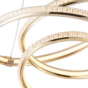 EUROLAMP ARTE ILLUMINA SATURN Függesztett lámpatest beépített LED 40W 3000Κ L50 GOLD