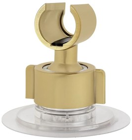 Aranyszínű öntapadós műanyag zuhanyfej tartó Libertà – Wenko