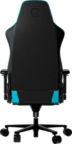 LORGAR Gamer szék, multiblokk mechanizmus, 4D karfák, 5 csillagos alumínium láb, 4-es osztályú gázlift, műbőr, fekete-kék