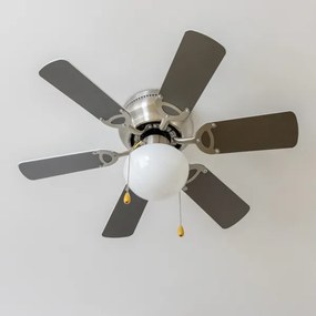 ZEVENTI - Mennyezeti ventilátor GALDANA 1xE27/60W/230V szürke/fehér