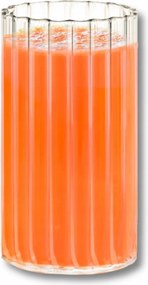 Bordázott pohár, csíkos, 250 ml, Wilmax – pohár vízhez, gyümölcsléhez, limonádéhoz