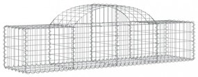 13 db íves horganyzott vas gabion kosár 200x50x40/60 cm