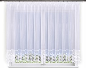 Függöny 400x150, egyenes, napellenző, gipiura 30 cm