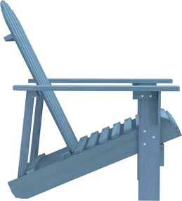 Kék tömör fenyőfa kerti Adirondack szék