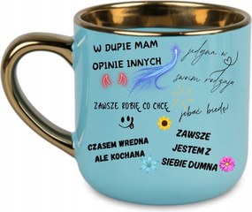 Elegáns bögre „Az én bögrém” 400 Kék