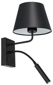 Fali lámpa ARDEN 1xE27/60W+1xG9/8W/230V fekete/fehér