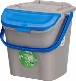 Szelektív Hulladékgyűjtő Kosár 28 L Műanyag Kék 41X38,5X37 CM