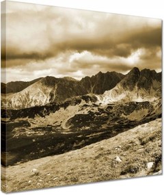 Vászonkép 30x30 Tátra Lengyel hegyek Kilátás