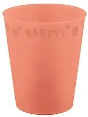 Lazacszín Pastel Salmon micro prémium műanyag pohár 250 ml