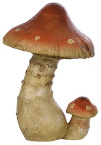 Erdei csiperke polyresin szobor, L, kültéri és beltéri dekorációs kiegészítő