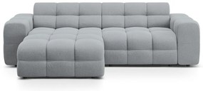 Szürke sarokkanapé (bal oldali-heverő résszel) Kendal – Micadoni