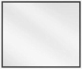 Mexen Loft téglalap alakú fürdőszobai tükör 60 x 50 cm, fekete keret - 9852-060-050-000-70