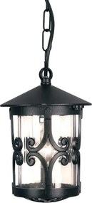 ELSTEAD BL13B-BLACK HEREFORD Kültéri Függő Lámpa Fekete, Átlátszó IP23