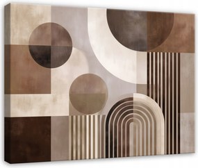 Vászonkép Absztrakt Boho Bézs Barna A Nappali Hálószobájába 100x70