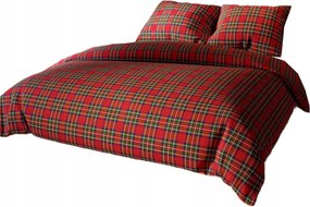 Skót szatén pamut ágyneműhuzat garnitúra 160x200 skót kockás