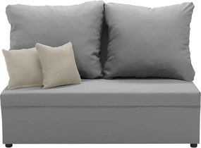 TOMI2 Kétszemélyes kinyitható kanapé Világosszürke/krém