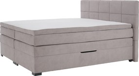 Boxspring ágy, 180x200, szürkésbarna Taupe, APRIL