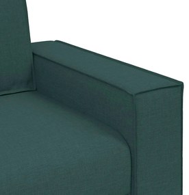 kétszemélyes sötétzöld szövetkanapé 120 cm