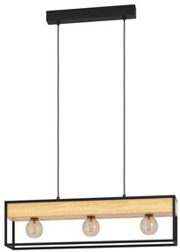 Eglo 900349 - Csillár zsinóron LIBERTAD 3xE27/40W/230V