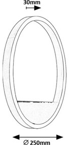 Rabalux 71312 - LED Fali lámpa THRAC LED/15W/230V matt króm