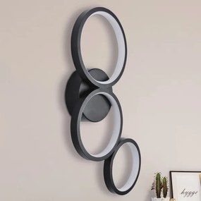 LED Fali lámpa FLAMENCO LED/23W/230V 4000K fekete