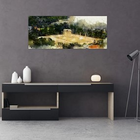 Kép - Zeusz temploma, Athén, Görögország (120x50 cm)