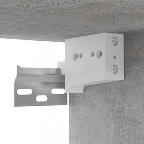 betonszürke szerelt fa falra szerelhető TV-szekrény 102x35x35cm