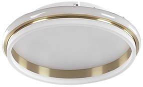 Fehér és arany fém LED mennyezeti lámpa ⌀ 42 cm TAPING Beliani