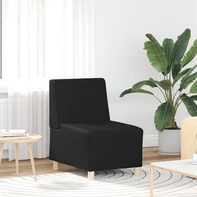 fekete műbőr kanapéfotel 55 cm