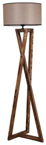 Barna állólámpa textil búrával (magasság 166 cm) Maçka – Opviq lights