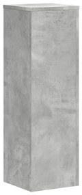 2 db betonszürke szerelt fa növénytartó állvány 25 x 25 x 80 cm