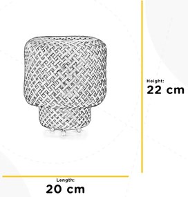 ONLI - Asztali lámpa BAMBOO 1xE27/22W/230V bambusz