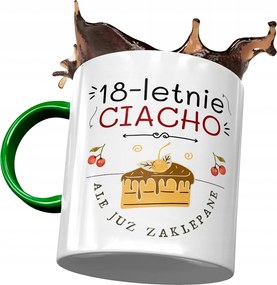 Zöld Bögre Születésnapra 18 18. 18. Ajándék Nyomtatott Fotóval