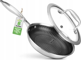 Wok SerpenyĆ Kicsi 20 CM AcĂ©l, Nutrichef FedĆvel