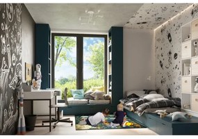 Sollux SL.1443 - Felületre szerelhető csillár VECTOR 6xE27/15W/230V fehér