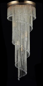Maytoni glamour klasszikus kristály mennyezeti lámpa cascade antik arany mydia522-cl-12-g