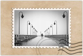 Poszterek 120x80 Szerelmes pár a mólón