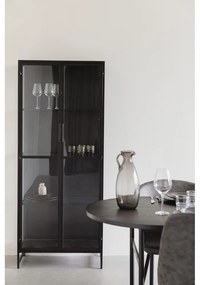 Fekete fém tálalószekrény 70x170x35 cm Rob – White Label