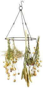 Fűszernövény és virágszárító akasztó, 35 cm átmérőjű