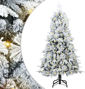 vidaXL Műanyag Hajtogatós Karácsonyfa állvánnyal Zöld 120 cm PE és PVC